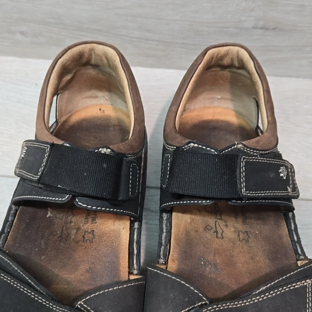 Finn Comfort Women Samara Leather Hook&loop Sandals shoes sz 42/11